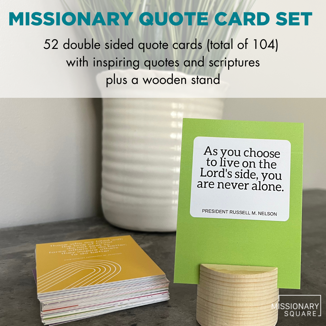 Missionary Quote Card Set