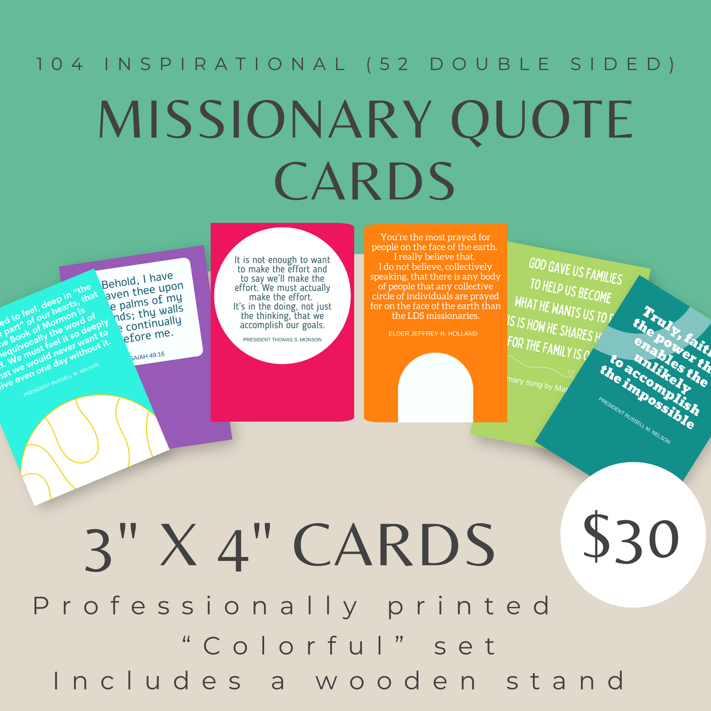 Missionary Quote Card Set