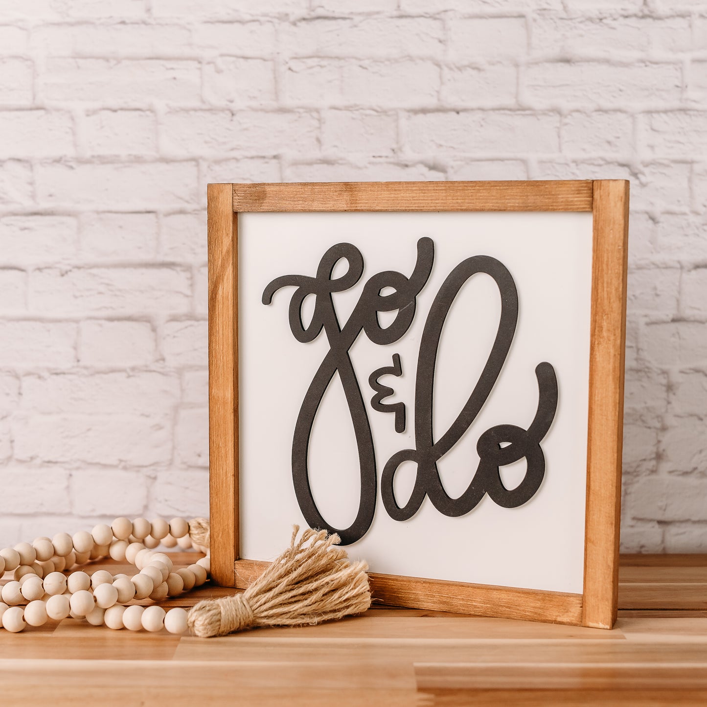 Go & Do Laser Cut Wood Sign