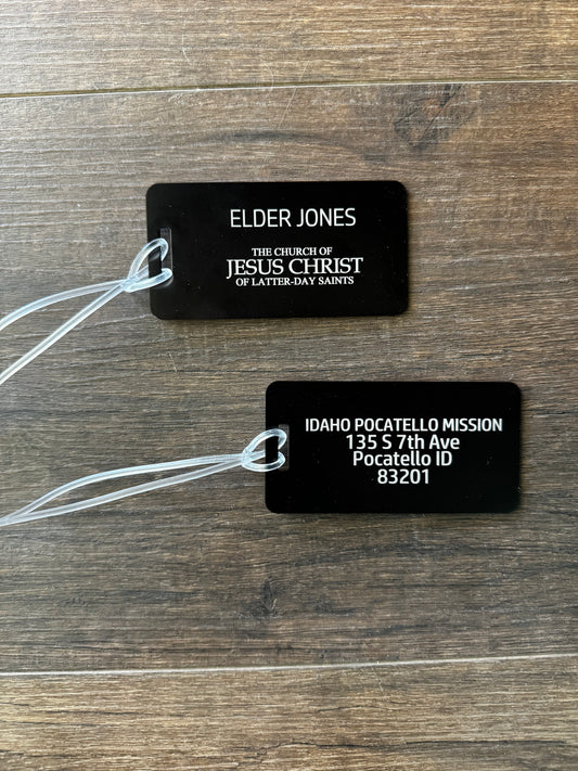 Metal luggage tags