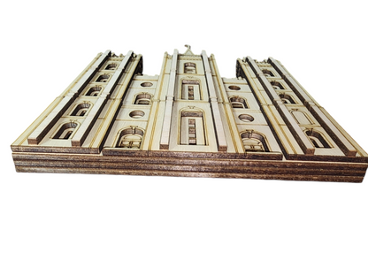 3D Layered Salt Lake City Temple Wall Decor