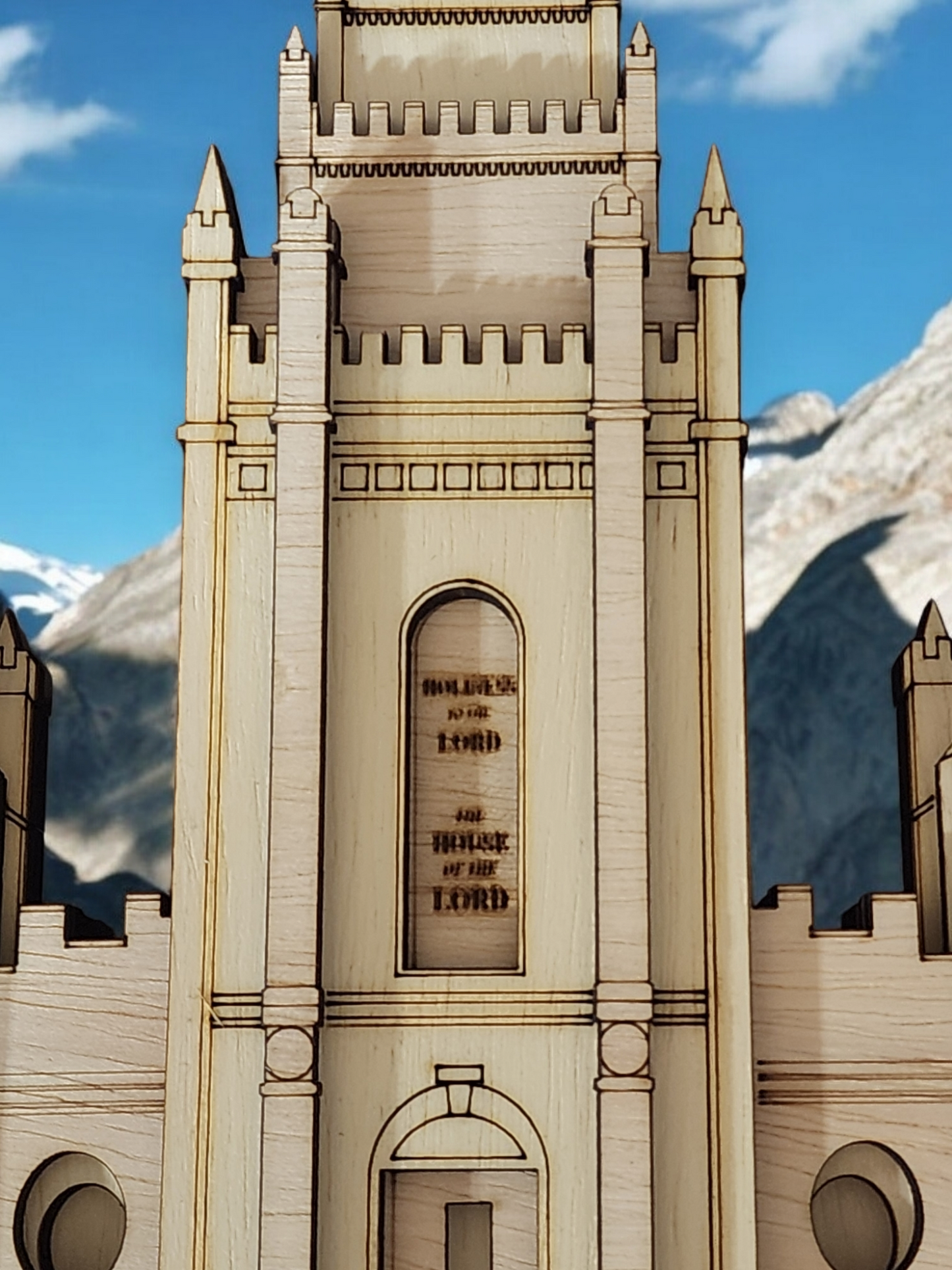 3D Layered Salt Lake City Temple Wall Decor